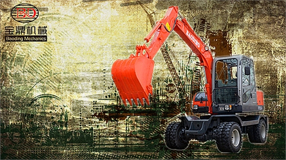 山東寶鼎輪式挖掘機廠家80型號機械行走輪式挖掘機 山東寶鼎輪式挖掘機廠家80型號機械行走輪式挖掘機