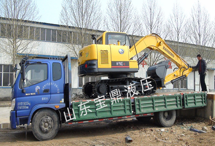 寶鼎挖掘機公司給客戶發(fā)車圖 寶鼎挖掘機公司給客戶發(fā)車圖