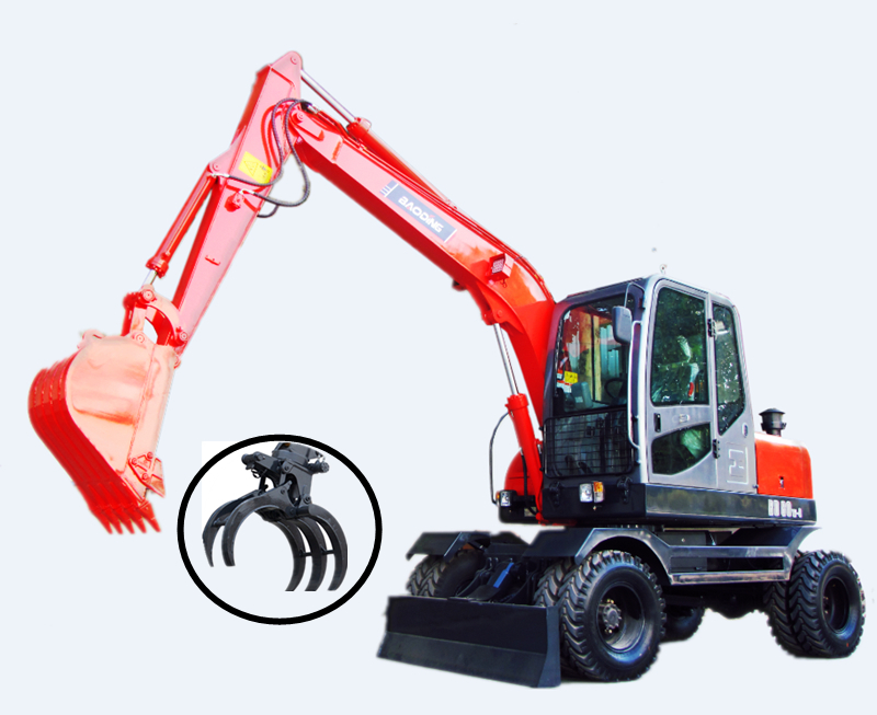 寶鼎80膠輪挖掘機 寶鼎80膠輪挖掘機