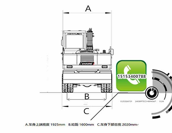 寶鼎85輪式挖掘機(jī)參數(shù) 寶鼎85輪式挖掘機(jī)參數(shù)