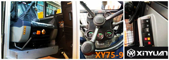 新源75輪式挖掘機駕駛室布局圖 新源75輪式挖掘機駕駛室布局圖