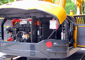 寶鼎80挖掘機大面積機罩設計 寶鼎80挖掘機大面積機罩設計