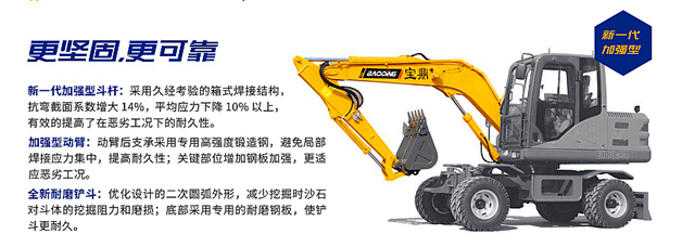 寶鼎80輪胎式挖掘機 寶鼎80輪胎式挖掘機