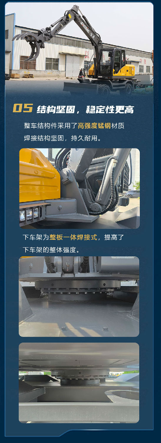 寶鼎BD105G輪式抓木機 寶鼎BD105G輪式抓木機