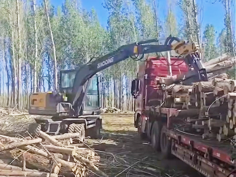 寶鼎BD80X輪式抓木機 寶鼎BD80X輪式抓木機