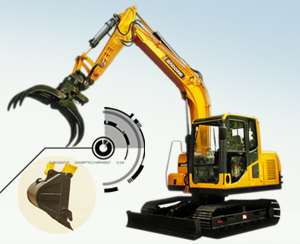 寶鼎履帶式90挖掘機抓木機 寶鼎履帶式90挖掘機抓木機